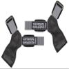 Versa Gripps Pro, Made in USA, Wrist Straps for Weightlifting Alternative, Best Training Accessory, R/L, Silver/Black view 1