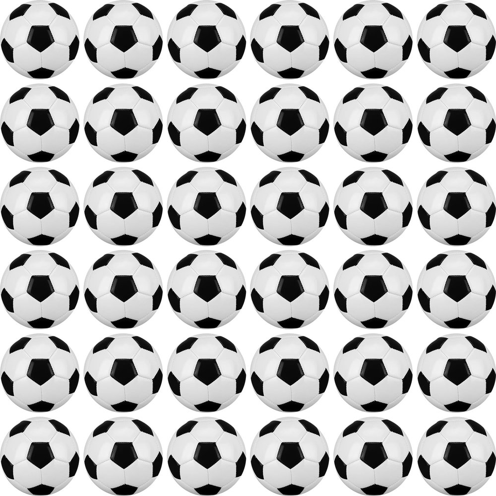 Poen 36 Pcs Soccer Ball Bulk Official Size 2 Indoor Outdoor Soccer Balls Pack Sport Gifts for Adults Charity Donation