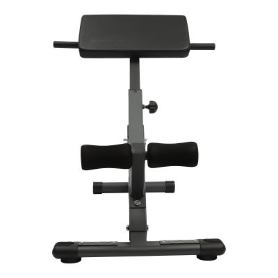 RIAHNEAH 5 Level Hyperextension Roman Chair, Back Extension Machine Adjustable Height Glute, Hamstring, and Ab Workouts Sit Up Gym Bench Hyperextension Bench for Home, Black