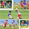Century Star Toddler Soccer Socks for Girls Boys Baseball Socks Youth Softball Sock Kids Breathable Athletic Socks for Sports 2 Pair Blue & Black White 1-3 Years view 4