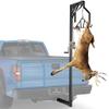 YITAMOTOR 2" Trailer Hitch Mounted Deer Hoist, Adjustable Deer Lift Truck Hitch Game Hunting Hoist with 360 Degree Winch Lift and Gambrel Set,500lbs,Black view 1