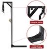 YITAMOTOR 2" Trailer Hitch Mounted Deer Hoist, Adjustable Deer Lift Truck Hitch Game Hunting Hoist with 360 Degree Winch Lift and Gambrel Set,500lbs,Black view 4