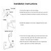 RUSUO Bicycle lamp Set,Bicycle Lights Set Kit Bike Safety Front Headlight Taillight Rear Light Dynamo view 2