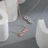vzfit Rose Gold Letter Pendant Love Love Necklace view 3