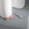 vzfit Rose Gold Letter Pendant Love Love Necklace view 4