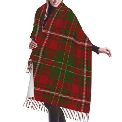 LMNSWDA Scottish Colors Clan Hay Tartan Plaid Women's Fashion Cashmere Feel with Tassel Large scarf warm party shawl Wraps