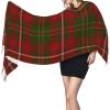 LMNSWDA Scottish Colors Clan Hay Tartan Plaid Women's Fashion Cashmere Feel with Tassel Large scarf warm party shawl Wraps view 3