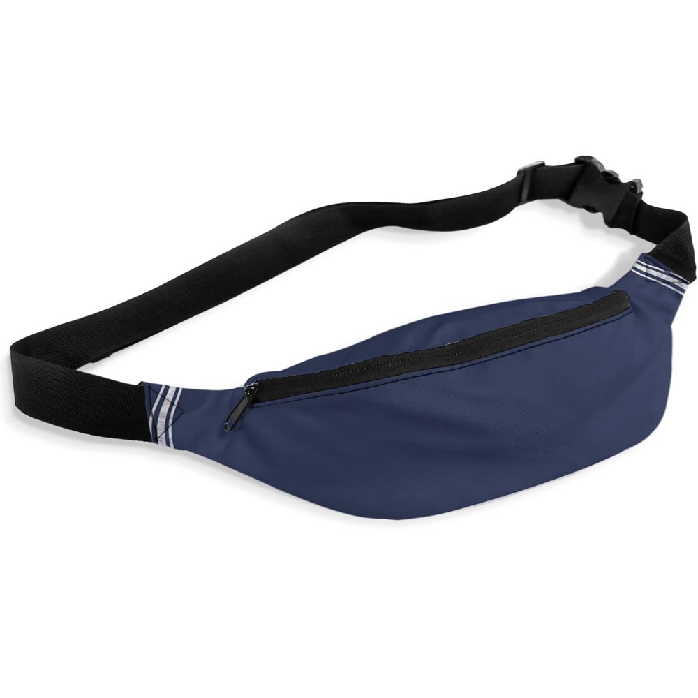 Fanny Pack,Navy Blue Waist Packs with Adjustable Belt,Casual Bag Bum Bags for Travel Sports Running 14"x5"