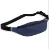 Fanny Pack,Navy Blue Waist Packs with Adjustable Belt,Casual Bag Bum Bags for Travel Sports Running 14"x5" view 1