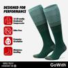 GoWith Unisex Knee High Compression Socks, 15-20 mmHg Rayon Made From Bamboo Socks, Breathable for Men & Women, Green, Large, 2 Pair view 2