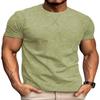 LOGEEYAR Men's Athletic Washed T-Shirts Basic Crew Neck Tees Tops Casual Distressed Cotton T Shirts for Men Army Green view 1