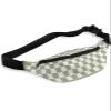 Fanny Pack,Checkerboard Sage Green Checkered Spring Waist Packs with Adjustable Belt,Casual Bag Bum Bags for Travel Sports Running 14"x5" view 1