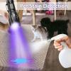 MOWETOO UV Flashlight, Portable Blacklight Flashlight, LED Torch with White and Ultraviolet Light Combo, Black Light Pet Urine Detector for Dog Cat Pee, ID Check, AC Leak, Bed Bug, Rocks, Resin (2) view 4