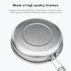 iBasingo 1500ml Titanium Non-stick Frying Pan with Folding Handle 22cm / 8.67" Outdoor Camping Skillet Ultralight Cookware Small Griddles Backpacking Cooking Kit Good for Fired Egg Steak Ti2070C view 4