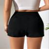 Solid Split Hem Skort (Color : Black, Size : Small) view 2