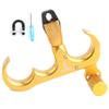 SHARROW Compound Bow Release Aid and D Loop 360 Rotatable Thumb Release Aluminium Alloy 3 Finger Thumb Trigger for Right Hand and Left Hand Compound Bow Accessory (Gold) view 1