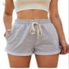 BAWUTZ Drawstring Rolled Hem Track Shorts (Color : Light Grey, Size : X-Large) view 1