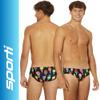 Sporti I-Scream Swim Brief - Mens Swim Briefs - Athletic Swimsuit Training for Swimmers - Competition Pool Training Briefs for Men - I-Scream - 32 view 2