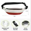 Fanny Pack,Christmas Red Geometric Pattern Stripe Waist Packs with Adjustable Belt,Casual Bag Bum Bags for Travel Sports Running 14"x5" view 2