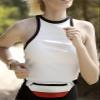 Fanny Pack,Christmas Red Geometric Pattern Stripe Waist Packs with Adjustable Belt,Casual Bag Bum Bags for Travel Sports Running 14"x5" view 3