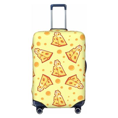 PAILON Light yellow cheese Travel Luggage Protector Suitcase Cover Washable Luggage Cover Wheeled Suitcase Covers For Luggage,Luggage Covers For Suitcase With Zipper And Buckle Baggage Cover 24in