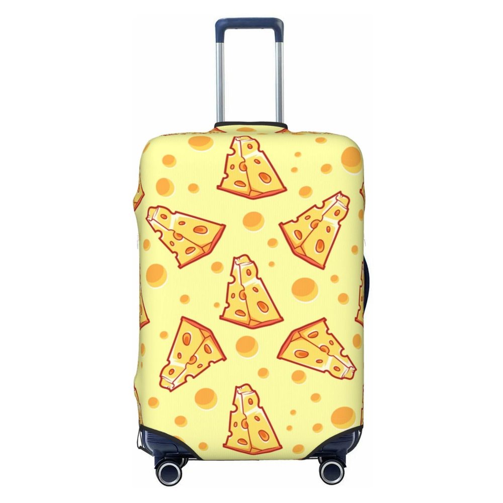 PAILON Light yellow cheese Travel Luggage Protector Suitcase Cover Washable Luggage Cover Wheeled Suitcase Covers For Luggage,Luggage Covers For Suitcase With Zipper And Buckle Baggage Cover 24in