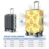 PAILON Light yellow cheese Travel Luggage Protector Suitcase Cover Washable Luggage Cover Wheeled Suitcase Covers For Luggage,Luggage Covers For Suitcase With Zipper And Buckle Baggage Cover 24in view 4