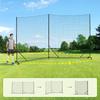 Megagreen Movable Soccer Backstop Net: 20FT X 10FT High Impact Heavy Duty Ball Stop System view 4