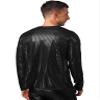 Zaldita Men's Shiny Sequins Jazz Hip Hop Club Dancewear Sparkly Shirts Tops Halloween Christmas Outfits Black Small view 4