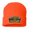 ALLNTRENDS Veteran for Trump Beanie Hat Embroidered Warm Winter Hat (Orange) view 1
