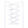 DANHUA Flat Cotton Shoelaces for Sneakers: 2 Pair 63Inch White Solid Athletic Shoe Laces view 1