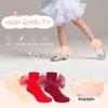 Durio Girls Ruffle Socks Toddler Girl Socks With Big Double Lace Ruffle Colorful Frilly Dress Socks for Toddler Girls Kids Orange&Red&Wine Red 8-10 Years 3 Pairs view 4