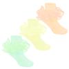 Durio Girls Ruffle Socks Toddler Baby Girl Socks With Big Double Lace Ruffle Colorful Frilly Dress Socks for Toddler Girls Kids Yellow&Orange&Green 2-4T 3 Pairs view 1