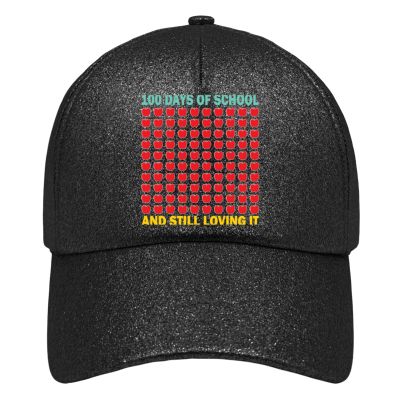 Cowboy hat Men Apple 100 Days of School and Still Loving it Hiking hat mesh hat Gifts for Women Hiking Hat