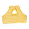 JEATHA Girls Sequin Latin Jazz Dance Costume Sleeveless Halter Neck Crop Top with Tassels Fringed Skirt Bottom Yellow Top 12 Years view 4