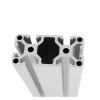 UAMOU Industrial Aluminum Profile European Standard 4080W Heavy-Duty Automatic Assembly line Aluminum Profile 4080 Thickened 3mm Cheerfully (Color : 4080W-Silver, Size : 150mm) view 3