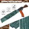Treela 18 Pieces 54 Inch Silicone Gun Socks Anti Rust Thick Gun Sleeve Waterproof Fabric Knit Rifles Case with Drawstring Closure Storage Bulk Pack for Tactical Accessories(Dark Green, Brown, Black) view 4