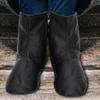 1Pair Muslim Leather Socks, Unisex Socks Zips Stockings, Islamic Thermal Prayer Winter Socks with Fleece Lined Sizes 35 to 45 (35-black) view 2