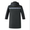 Ubon Mens Long Rain Coat Waterproof with Hood, Lightweight Rain Jacket Spring Windbreaker for Travel and Hiking, Hi-vis Black XX-Large view 2