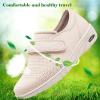 bumuam Lightweight Walking Sneakers,Extra Wide Widths Walking Edema Sneakers Adjustable Strap Easy On/Off with 3 Pairs Insoles Replacement Men 4/Women 5 view 3