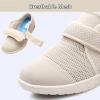 bumuam Lightweight Walking Sneakers,Extra Wide Widths Walking Edema Sneakers Adjustable Strap Easy On/Off with 3 Pairs Insoles Replacement Men 4/Women 5 view 4