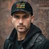 ALLNTRENDS Dad Hat Desert Storm Veteran Embroidered Cotton Military Distressed Cap (Heather Pink) view 2