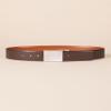 Amazon Essentials Men's Leather Reversible Plaque Dress Belt, Brown/Tan, 46 view 2