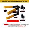 YANBI Wing Chun Wooden Dummy Free Standing, Adjustable Kung Fu Wing Chun Training Device, Portable Spring Dummy for Indoor Soft Object/Sandbag view 2