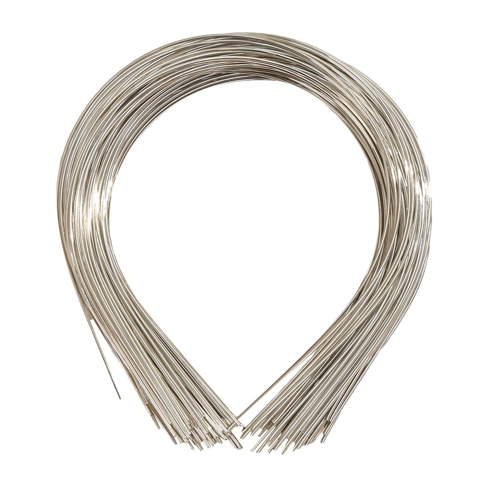 50 Pack Bulk 1.2MM Width Thin Plain Blank Hard Metal Headbands Skinny Men Wire Hair Bands Clasps Hair Holder DIY Craft Accessories, Silver