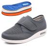 bumuam Diabetic Shoes for Elderly Men,Extra Wide Slip-on Shoes for Swollen Feet Adjustable Walking Shoes for Elderly Foot Pain Relief Men 8/Women 9 view 1