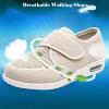 bumuam Diabetic Shoes for Elderly Men,Extra Wide Slip-on Shoes for Swollen Feet Adjustable Walking Shoes for Elderly Foot Pain Relief Men 8/Women 9 view 2