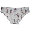 Botmois Men's Printed Mesh Briefs Underwear See Through Triangle Underwear Breathable Underpants Flat Pouch Sheer Lingeries White Cat XL view 1