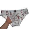 Botmois Men's Printed Mesh Briefs Underwear See Through Triangle Underwear Breathable Underpants Flat Pouch Sheer Lingeries White Cat XL view 2