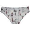 Botmois Men's Printed Mesh Briefs Underwear See Through Triangle Underwear Breathable Underpants Flat Pouch Sheer Lingeries White Cat XL view 3